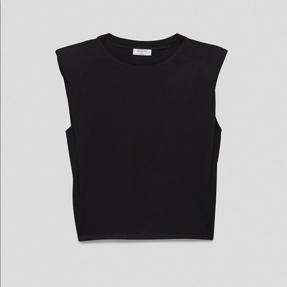 Aritzia Babaton Shoulder Pad T-Shirt